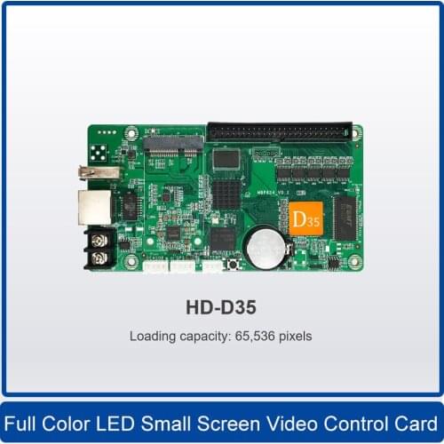 HD-D35 Video Controller for Small LED Screen 65,536 pixels full color asynchronous control card