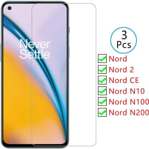 Case for oneplus nord n100 n200 n10 ce 2 5g cover screen protector tempered glass on one plus nordn10 protective phone coque bag