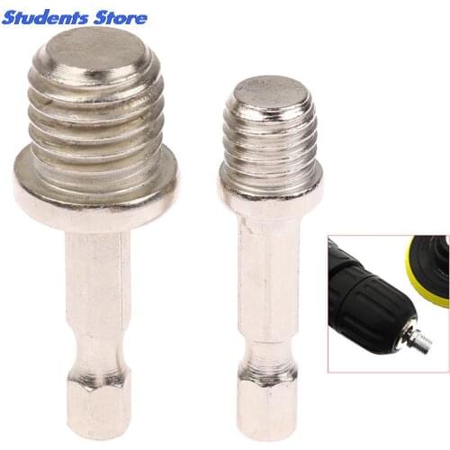 1Pcs New 10/14mm 1/4 Hexagon Connecting Rod Adapter Drill Chuck M10 M14 Polishing Disc Connection Hexagon Connecting Rod