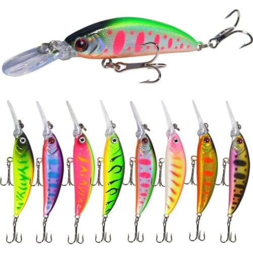 1PCS Floating Fishing Lure 7cm 6g Lifelike Plastic Wobbler Crankbaits 3D Eyes Isca Artficial Hard Bait Carp Fishing