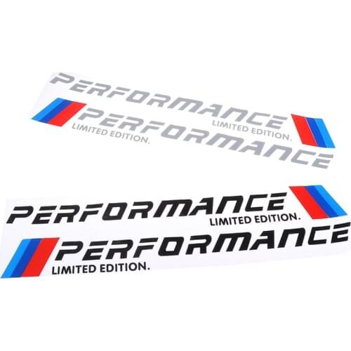 2PCS Car-Styling Stickers M Performance Limited Edition Side Door Reflective Sticker 55*12.4cm