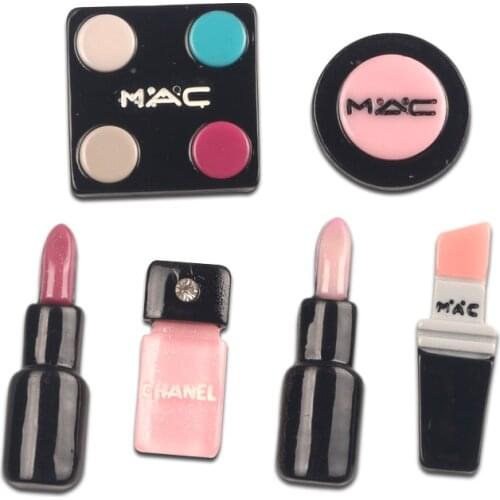 20/30Pcs Light Purple Makeup Lipstick Resin Crafts Kawaii Bead Flatback Cabochon Fridge Magnet Scrapbook DIY Accessories Buttons