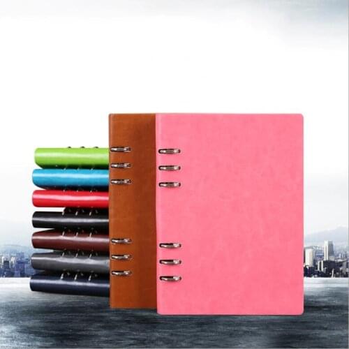 A5 Loose-leaf PU Leather Business Spiral Notebook Diary Memo Notes To Do It Planner Weekly Schedule Notepad Office Stationery
