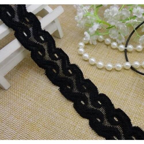 FREE SHIPPING 3cm black elastic jacquard lace, rewarding customer price,XERY0718A