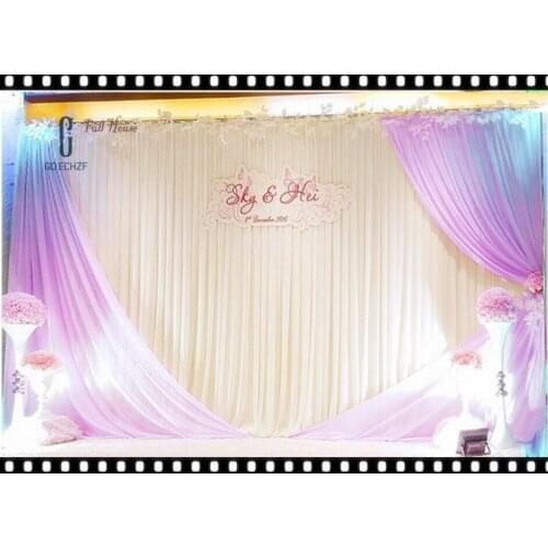 Hot Sale stage background Wedding Backdrop Curtain Beautiful Decorations 6m*3m Background Scene Party Supplies 123