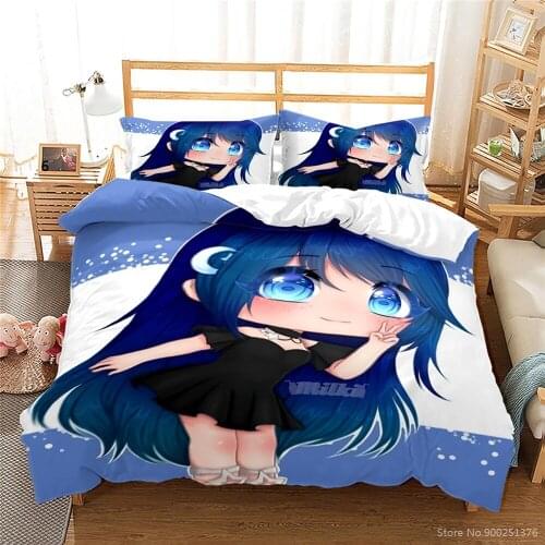 Gacha Life Game 3D Cartoon Printed Duvet Cover Set Twin Full Queen King Size Bedding Set Home Textile for Young Boys Girls Gift