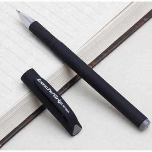 Matte Black 0.5mm Gel-ink Rollerball Pen with Refill Stationery School Office