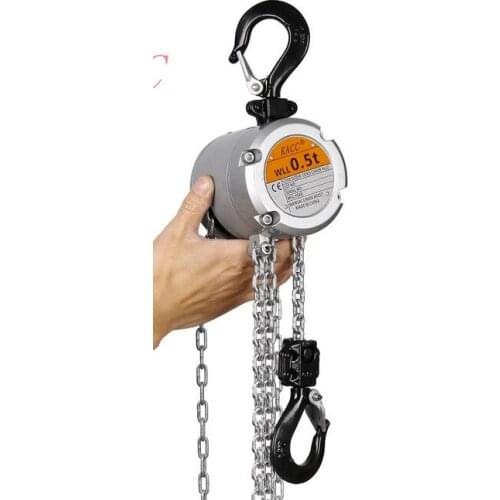 KACC Mini Hand Chain Hoist Hook Mount 0.25/0.5 Ton