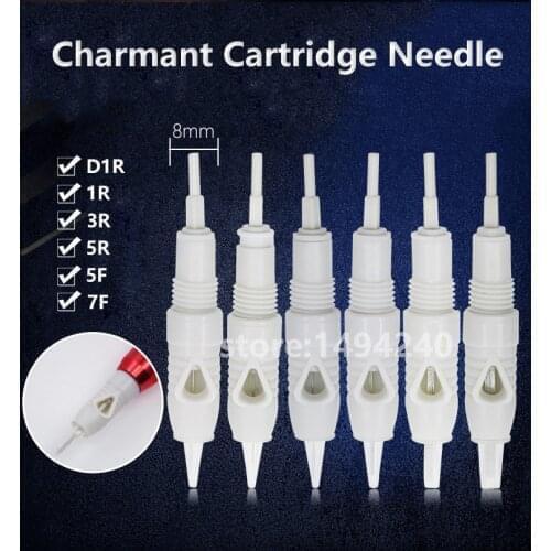 100pcs Screw Tattoo Needles Microblading Cartridge Needle for Charmant Device Permanent Makeup Machine Pen Tattoo Machine
