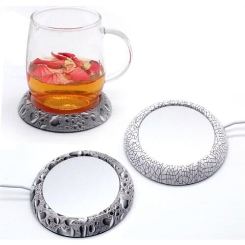 Round Shape USB Cup Warmer Heat Beverage Mug Mat Keep Drink Warm Heater Portable Mugs Coaster Autumn Winter Desktop Home