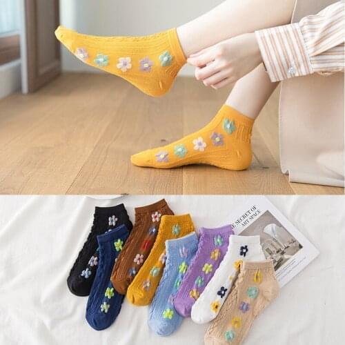 Cute socks vintage harajuku calcetines korean fashion sokken women meias mulher street style woman designer ankle cotton sock