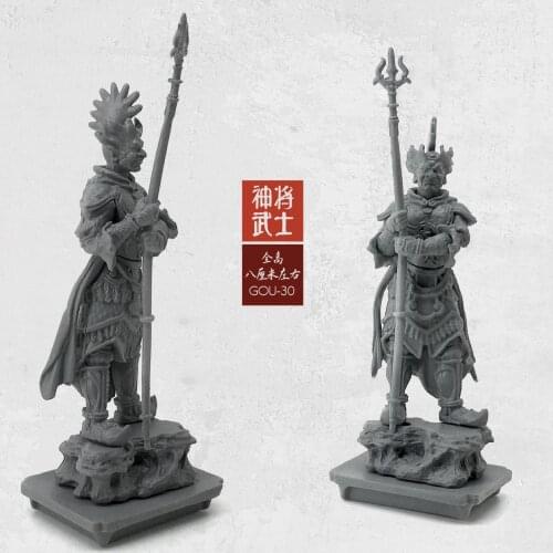 1/35 Resin Figure Kit(50-60mm) Oriental Classical God Samurai Resin Soldier Self-assembled Gou-30