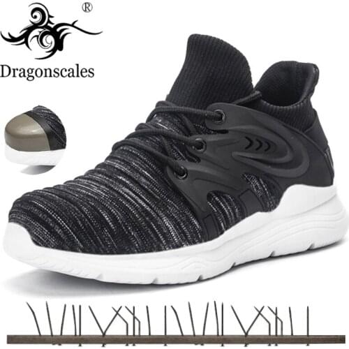 2020 New Men Anti Smashing Safety Shoes Mesh Breathable Outdoor Shoes Steel Toe Cap Women Work Boots Sneakers Plus Size 37-48