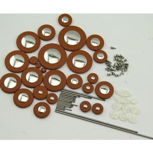 1set New Alto Sax Repair Parts Screws,parts+Tenor Sax Pads Complete Set of 25 PCS