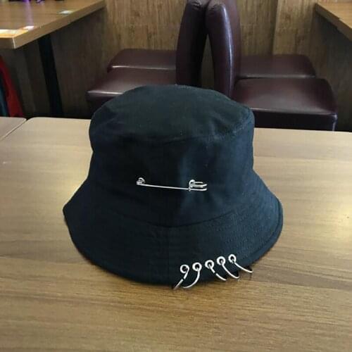 Fisherman Beach Sport Hat Hunting Unisex Iron Ring Bucket Hat Summer Autumn Fashion Fishing Sun Hat Folding Fishing Cap