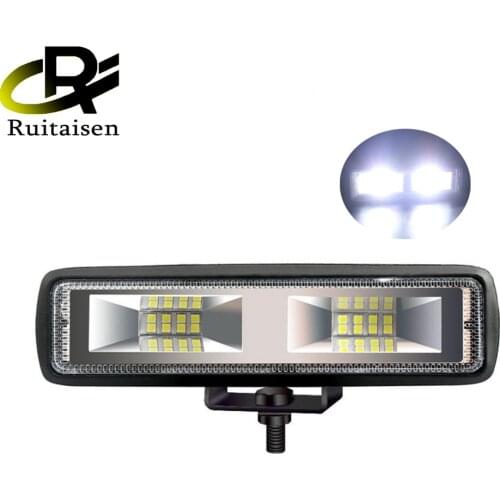 Ruitaisen-48W 12V 16 LED Car Work Light Bar Spot Beam Driving Fog Lamp For SUV Off-Road Car Fog Light Led Fog Lights For Truck