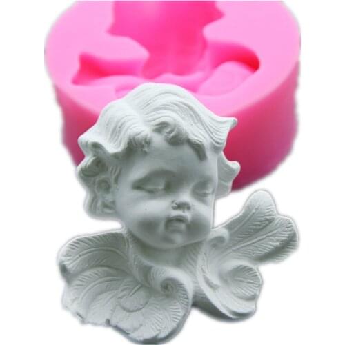 Sleeping Angel Sugar Craft Shape Silicone Mold Fondant Form Cake Decorating Tools Resin Polymer Clay Soap Mold Candy