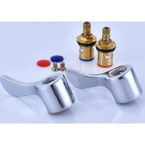 1/4 Turn Use Basin Sink Tap Faucet Handle Replacement Lever Heads Conversion Kit For Kitchen Faucet Accessories