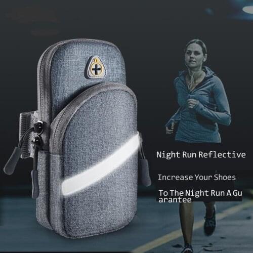 Luminous Sports Armband Case For IPhone 12 Pro Max Xiaomi Wrist Running Sport Arm Band Bag For samungsung LG 6.7inch Phone