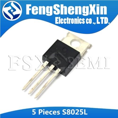 5pcs S8025L TO220 S8025 TO-220 25A 600V SCR Thyristors