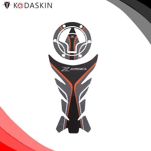 KODASKIN Protection Gas fuel Tank Cap Pad Sticker for Z250 Orange
