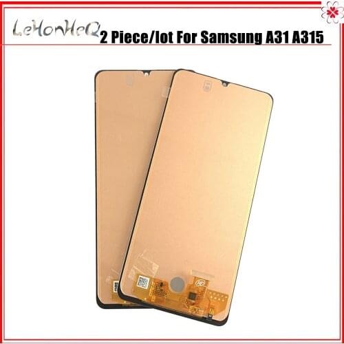 2 Piece/lot A31 Lcd For Samsung Galaxy A31 A315 LCD Display Touch Screen Digitizer Assembly For Samsung A31 A315 A315F A315F/DS