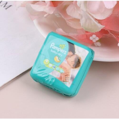 1:12 Dollhouse Miniature Baby Diaper Model For Dolls House Accessories Toy For Kids Pretend Play Toy