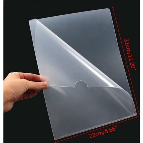 20 Pcs Clear Presentation Files Paper Cover Transparent Binding Report A4 Folder 652E