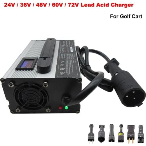900W 36V 18A 48V 15A Lead Acid Battery Charger For 36 Volt Golf Cart Club Car Forklift EZGO TXT RXV Ebike Fast Smart Charger