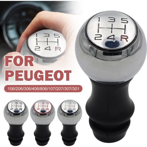 5 Speed Alloy MT Gear Shift Stick Knob For Peugeot 106 206 207 306 307 407 408 508