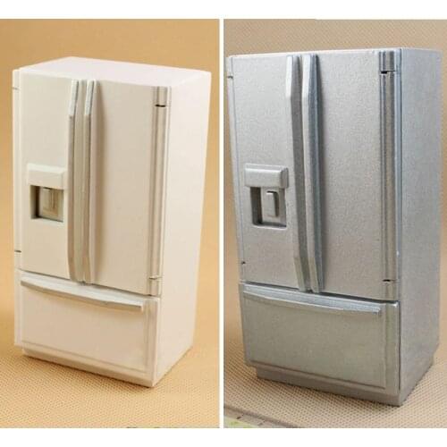G07-X157 children baby gift Toy 1:12 Dollhouse mini Furniture Miniature rement Doll accessories top grade refrigerator 1pcs