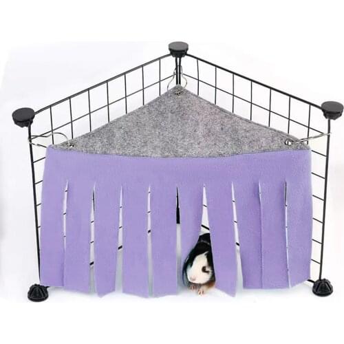 Hamster Hiding House Tassel Tent Hamster Hideout House Hammock Corner Nest Small Pet Supplies