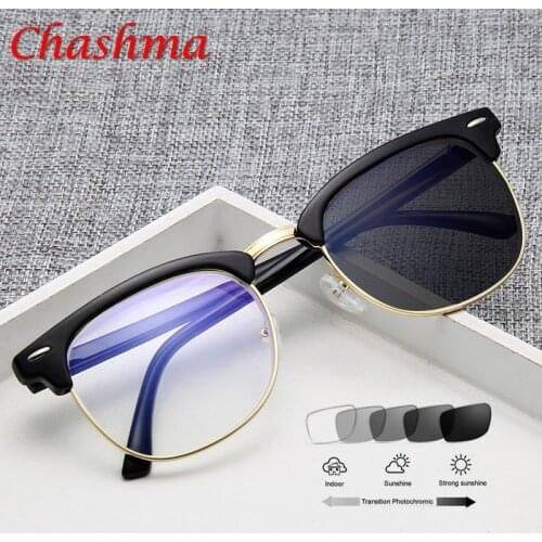 Photochromic Glasses Prescription Frame Men Optical Eyeglasses Women Eyewear Anti Blue Light Glasses