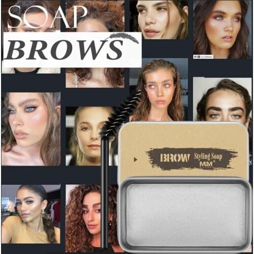 1set 3D Feathery Brows Setting Gel Waterproof Soap Brow Makeup Kit Women Eyebrow Tint Pomade Cosmetics Lasting Eyebrow Gel TSLM2