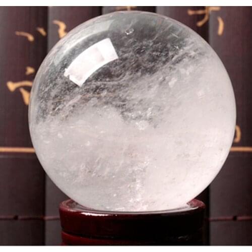 Huge 110mm Natural Clear Quartz Crystal Ball Sphere Reiki Healing for home decoration