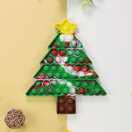 Kawaii Christmas Tree Fidget Toys Relieve Decompression Mini Toys Cute Design for Children Sensory Fidget Toy Autisim Kid Gift