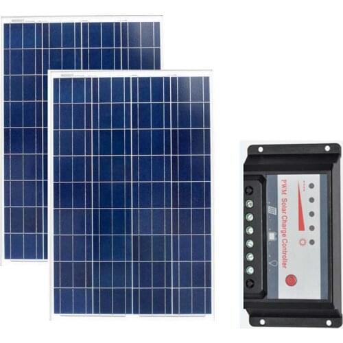 Solar Panel Kit 200w Photovatic Panel 12v 100w 2 Pcs Solar Battery Charger Usb Autocaravanas Motorhomes Camping Car RV Boat