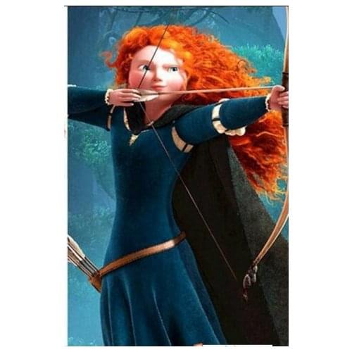 Movie Brave cos Princess Merida cosplay female costume full set L