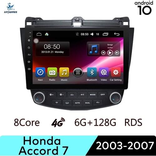 ANTWINS Android 10 Car Radio Stereo Multimedia Player with Touch Screen Bluetooth Apple Play for Honda Accord 7 2003-2007