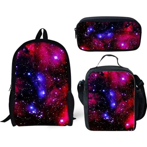 3 Set School Bags Child School Backpacks For Teenager Girls Galaxy Backpack Kids Bag Schoolbag Bookbag Boy Children Daypack