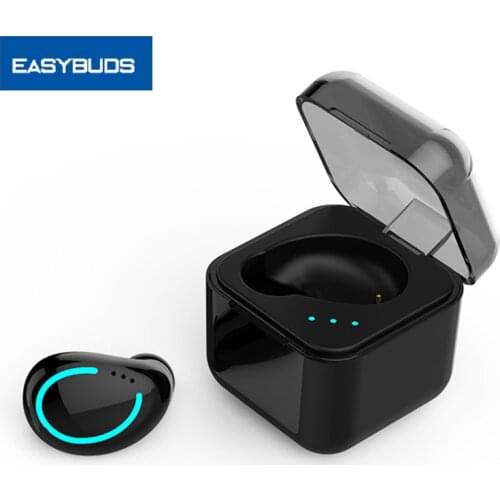Easybuds Wireless Mini Single Earphones In Ear Handsfree IPX 5 Waterproof Earbuds With Mic Stereo Sport Headset For Car Driver