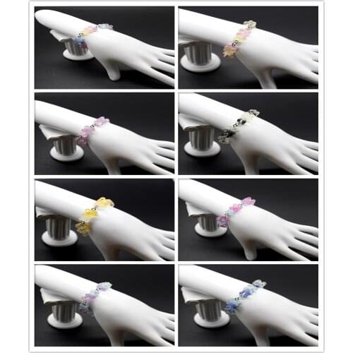 2020 New Two-color Cute Candy Color Cartoon Bear Pendant Bracelet, Unisex, Party Gift, Daily Jewelry Creative Jewelry