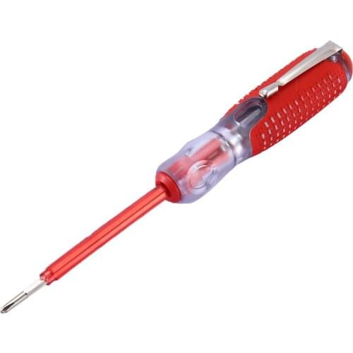 New Portable LED Voltage 100-500V Test Pen Tester Flat Screwdriver Socket Detector Screw Driver Repair Electrician Tools