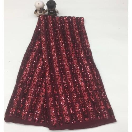 Wholesale African Lace Fabric 2021 High Quality Lace French Lace Fabric Sequin Lace Fabric Beautiful Wine Color XX33281