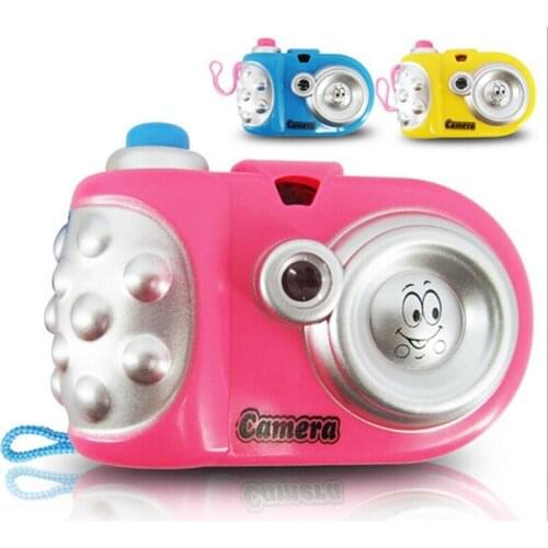 Baby Kids Projection Camera Toy Fun LED Light Projection Animal Cartoon Pattern Educational Learning Toys Children Random