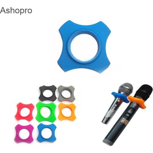 Anti Slip Microphone Roller Protection Silicone Skid Proof Mic Accessories Replacement for Handheld Mic Parts Antislip Sleeve