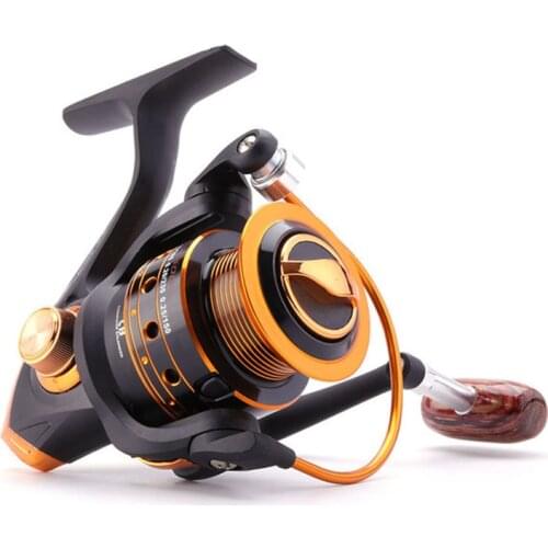YUMOSHI Spinning Fishing Reel 12BB + 1 Bearing Balls 500-9000 Series Metal Coil Spinning Reel Boat Rock Fishing Wheel