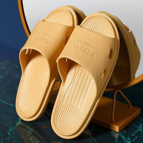 Women Flat Slippers Summer Eva Soft Sole Slide Sandals Leisure Men Ladies Indoor Bathroom Anti-slip Shoes