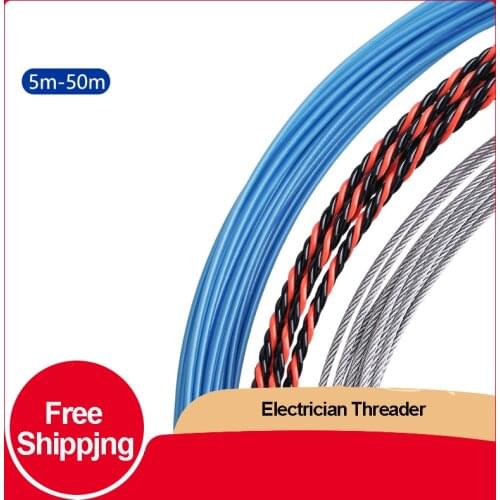 Electrician Threader Steel Wire Pipeline Dark Wire Pipe Lead Wire Network Cable Pay-off String Puller