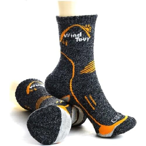 Outdoor Coolmax hiking Socks Unisex Thermal Warm Comfortable Breathable camping Socks 2 Pair/lot